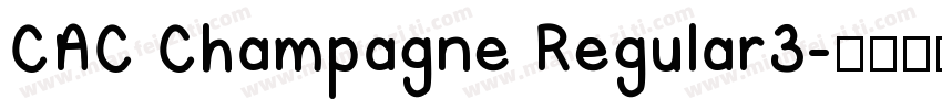 CAC Champagne Regular3字体转换